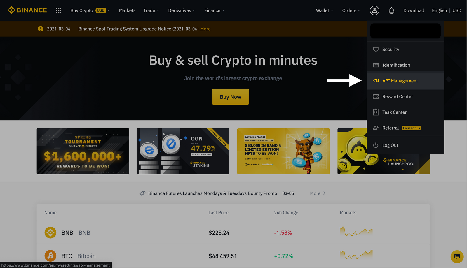 binance api